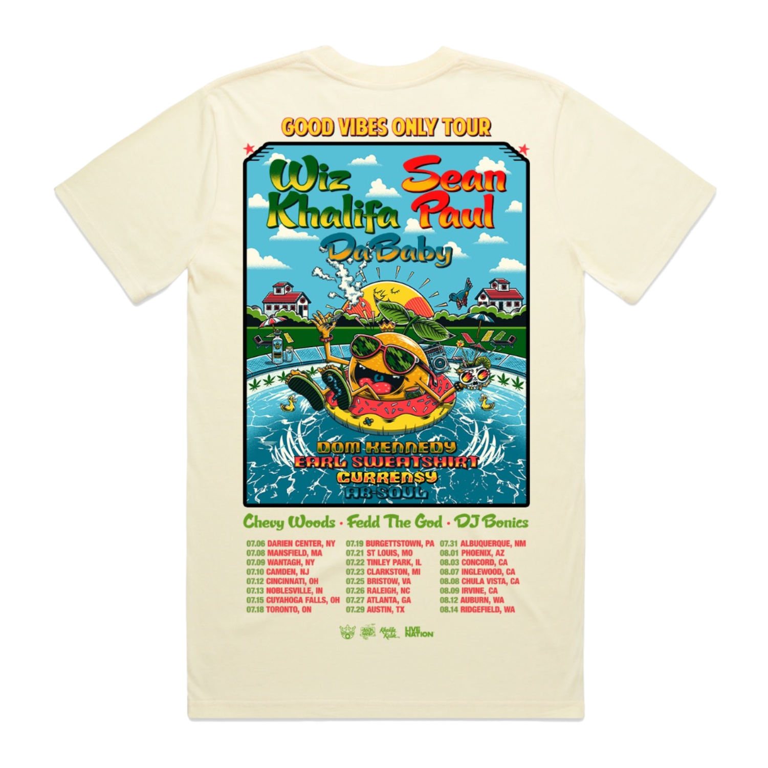 Good Vibes Only Tour Poster Shirt