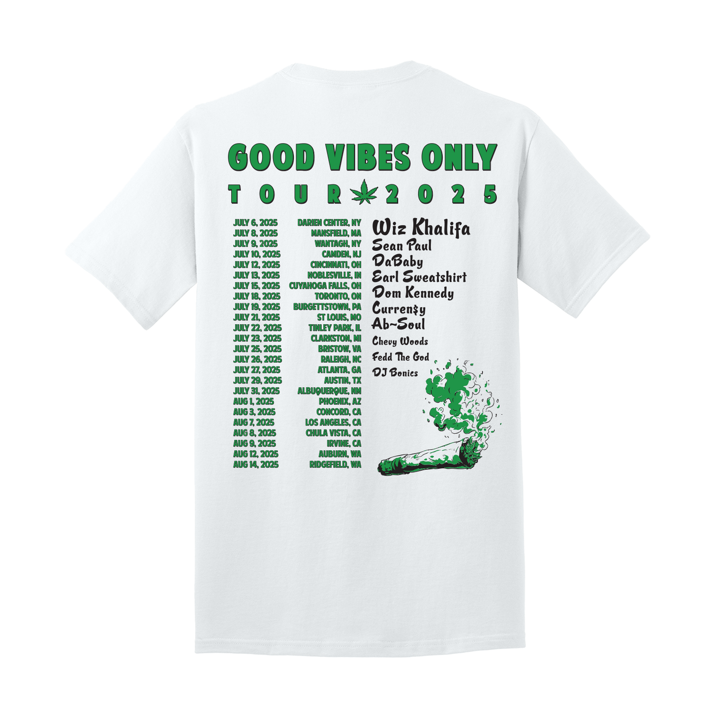 Good Vibes Only Tour Stereo Tee