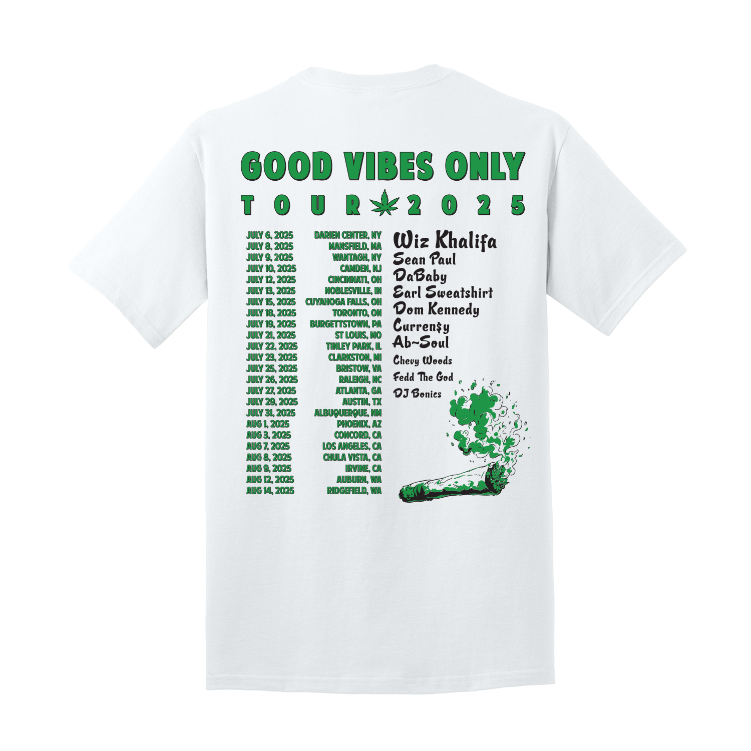 Good Vibes Only Tour Stereo Tour Tee